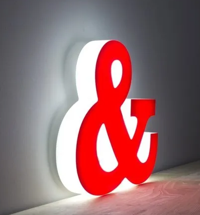 Illuminated three-dimensional letter board