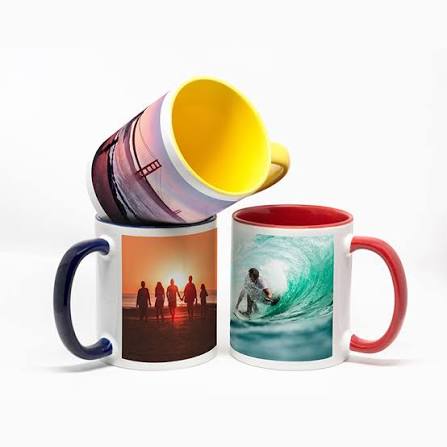 Customized photo printed mugs